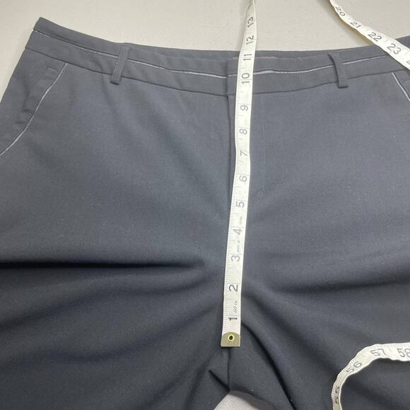 Dana Buchman Bootcut Pants Trouser High Rise Flat Front Flared Leg Black 12 - Picture 10 of 12